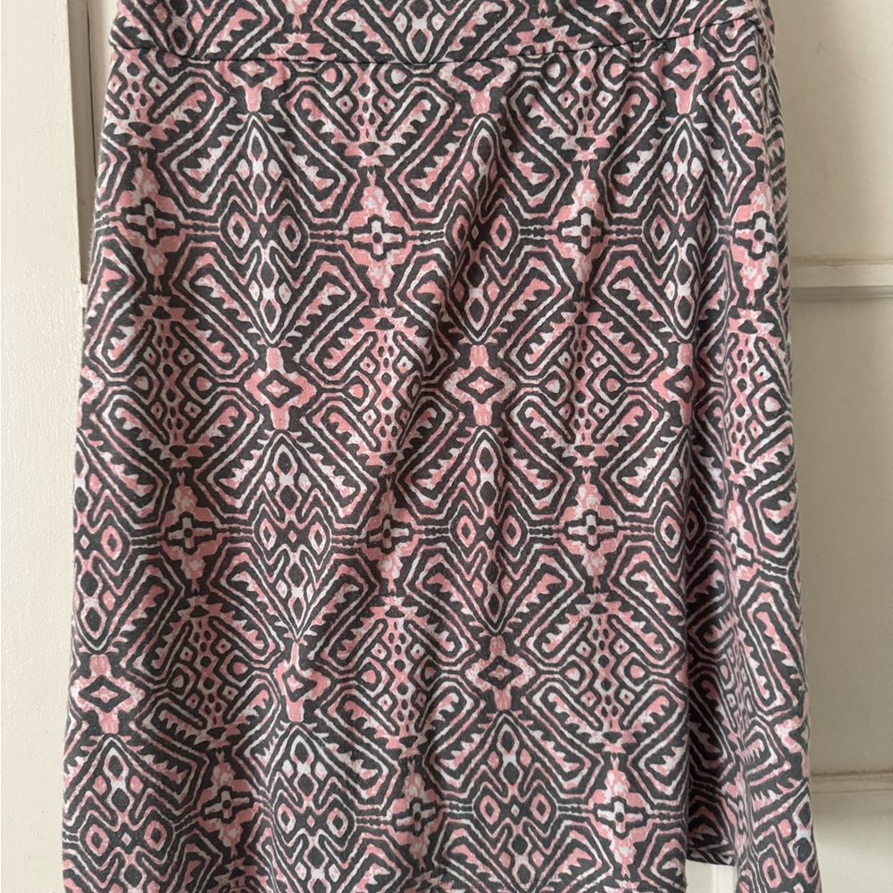 Faded Glory Pink and Gray A-Line Skirt